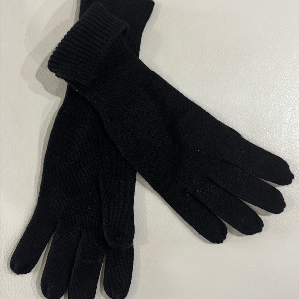 Banana Republic Black Knit Gloves